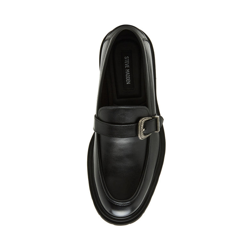 HUTTO BLACK LOAFERS & MOCCASSINS