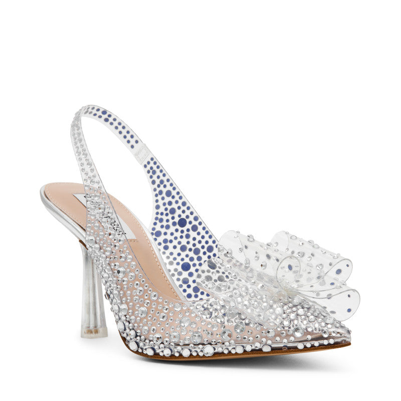 Steve Madden Jaguar Women's Clear Pumps - front three-quarter view