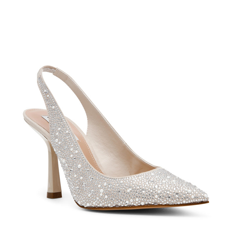 Steve Madden Jeweler Women's White Pumps - front three-quarter view