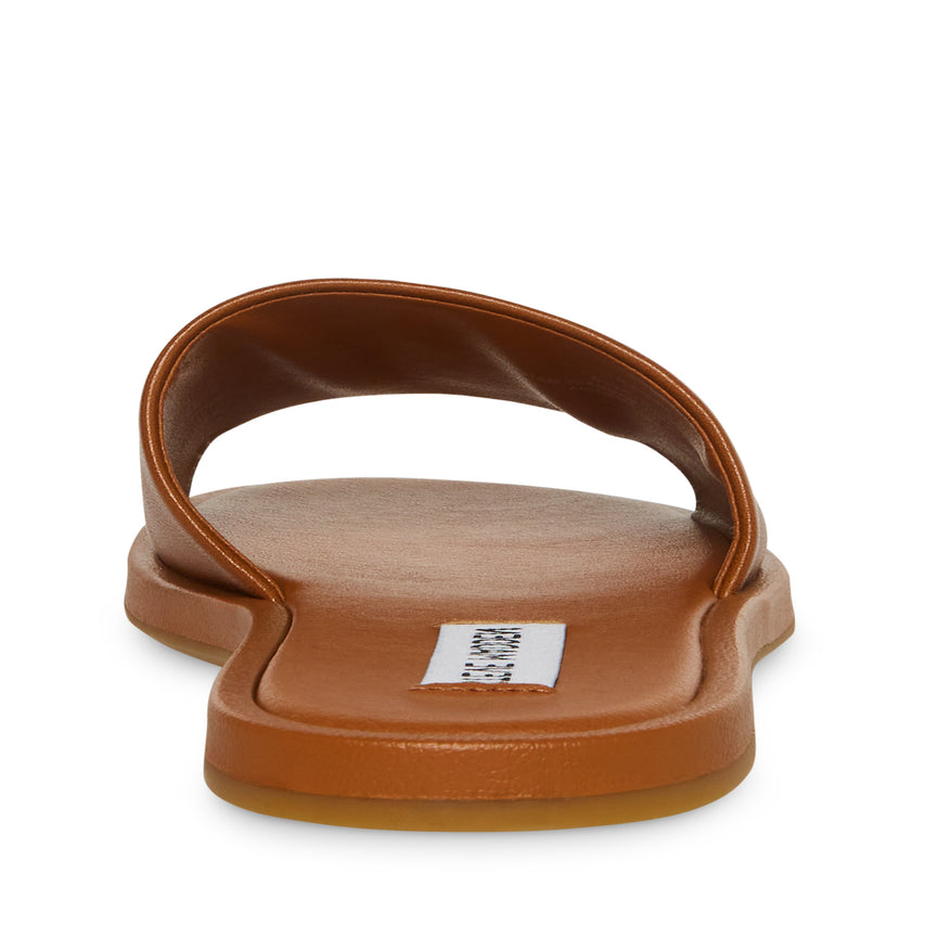 KAYA BROWN FLAT SANDALS