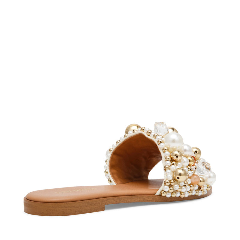 Steve Madden Klio Women's Coral Flat Sandals - side profile - view 2