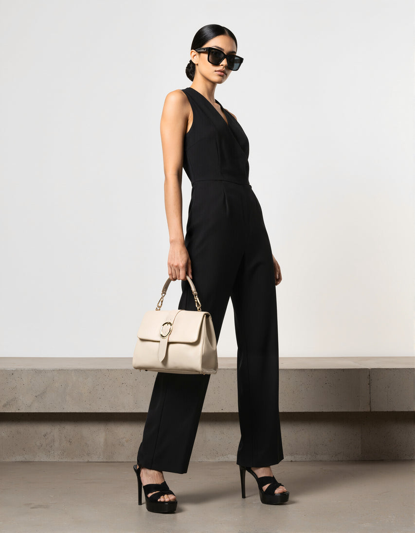 LAVISHER BLACK PATENT HEELS