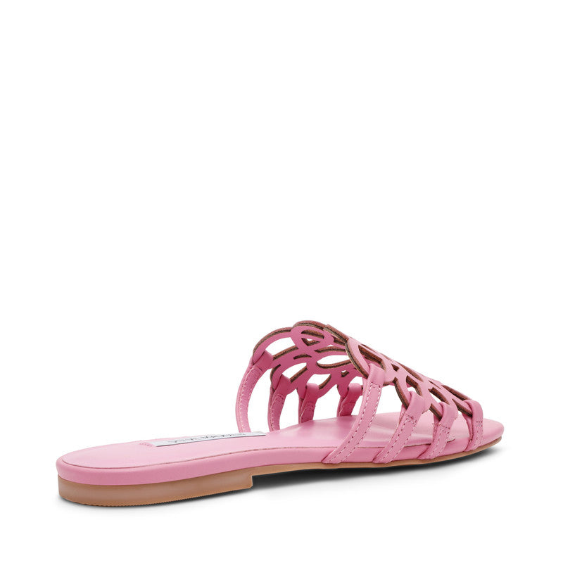 Steve Madden Lotus Women's Pink Flat Sandals - side profile - view 2