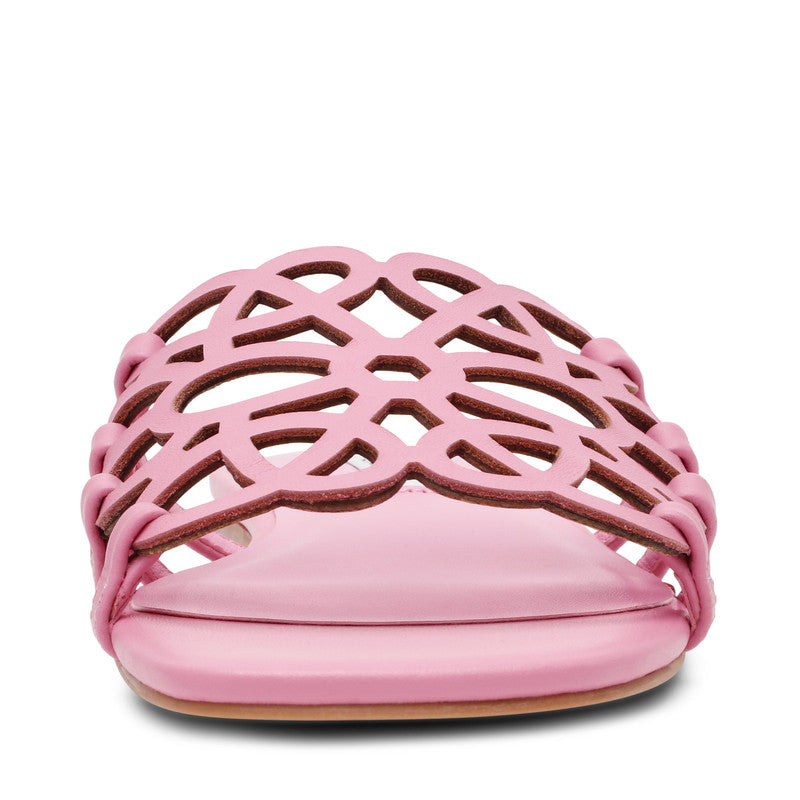 Steve Madden Lotus Women's Pink Flat Sandals - front view