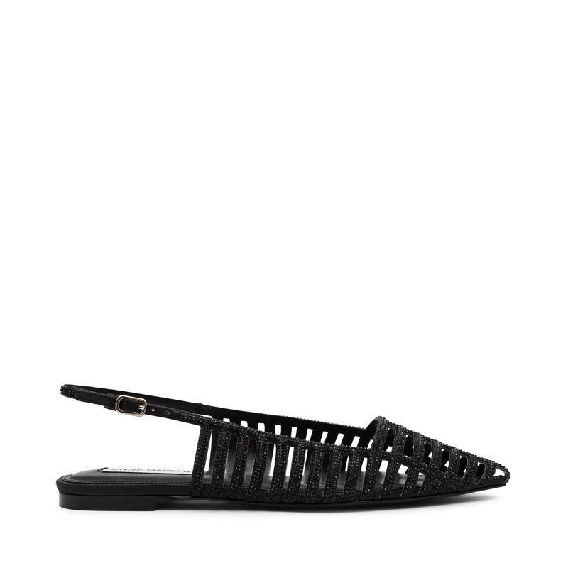 LULLABY BLACK FLAT SANDALS