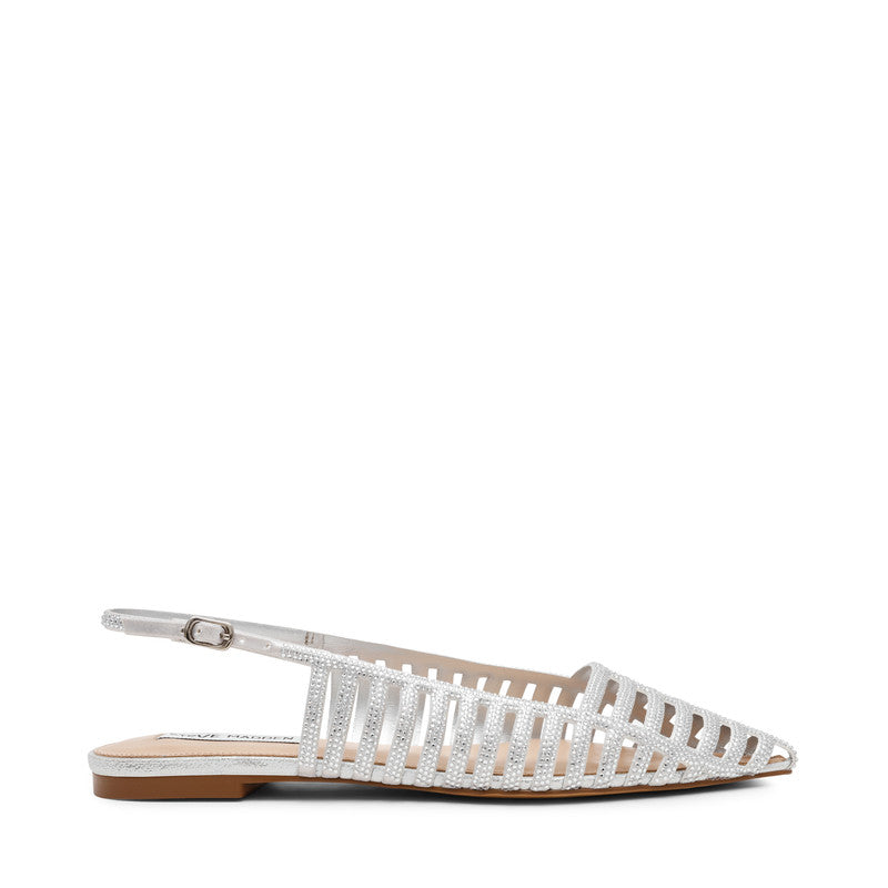 LULLABY SILVER FLAT SANDALS