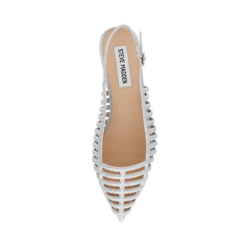 LULLABY SILVER FLAT SANDALS