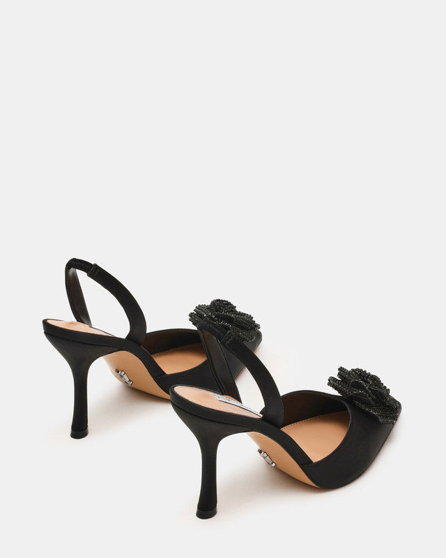 Steve Madden Lysandra Women's Black Pumps - pair three-quarter view