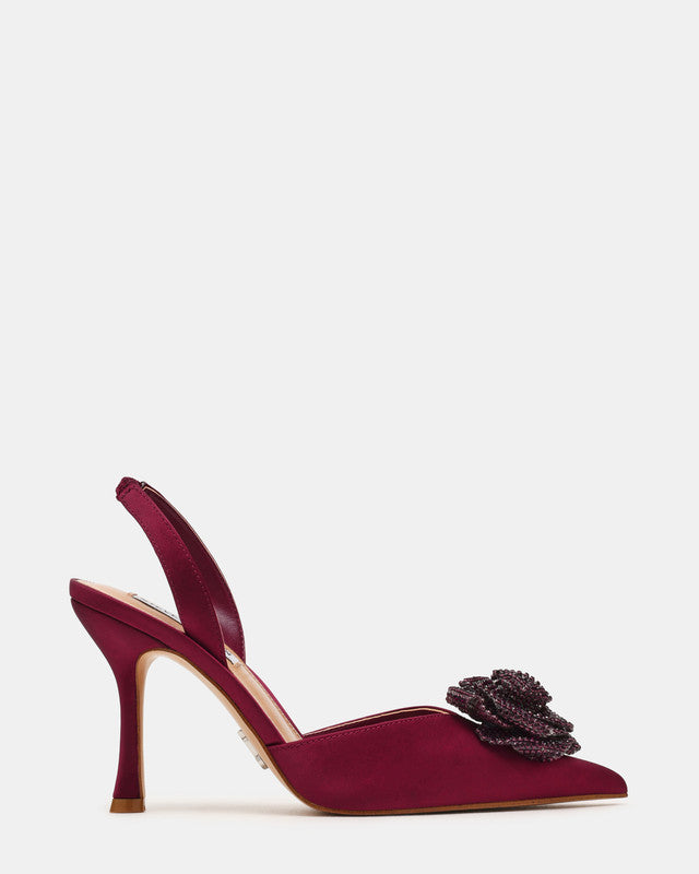 Steve Madden Lysandra Women's Wine Pumps - side profile