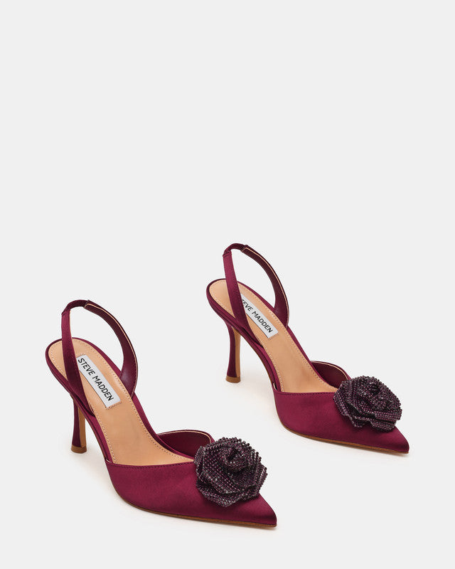 Steve Madden Lysandra Women's Wine Pumps - pair view