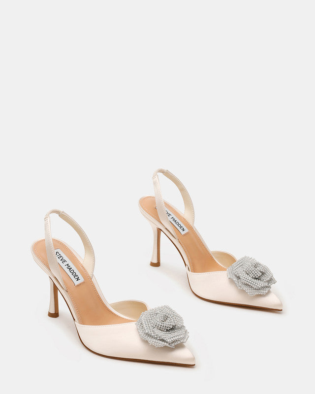 Steve Madden Lysandra Women's Ivory Pumps - pair view
