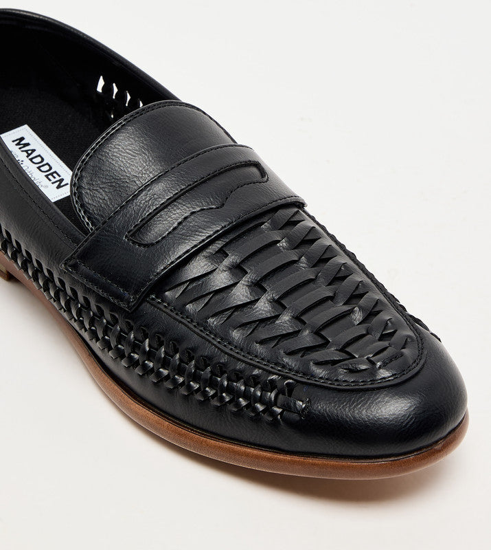 M Josten Black Men's Slip On Dress Shoes - view 6