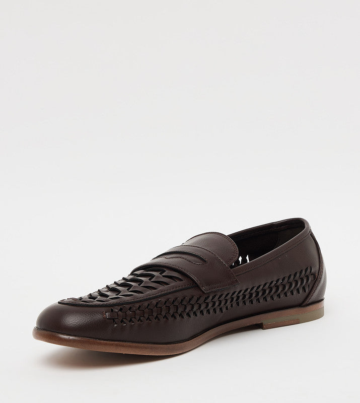 M Josten Brown Men's Slip On Dress Shoes - view 2