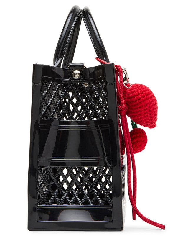 Steve Madden Akit black women's jelly mini tote bag, product view 2