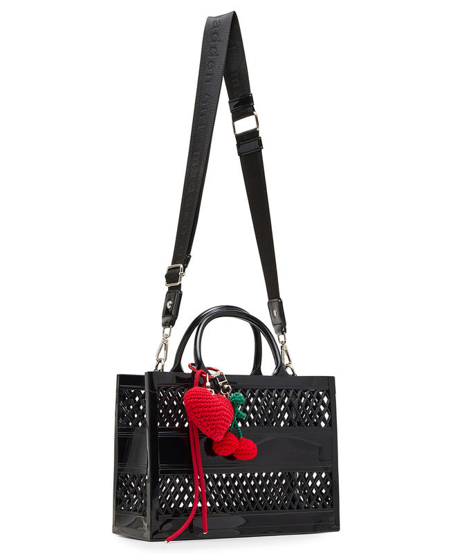 Steve Madden Akit black women's jelly mini tote bag, product view 4