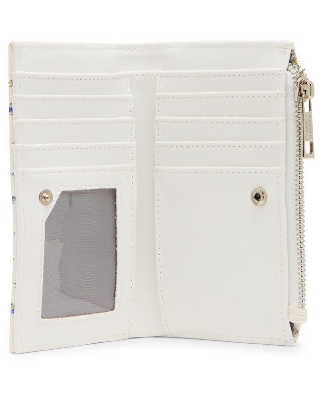 Steve Madden Amorrb blue ditsy floral women's zip wallet, product view 5