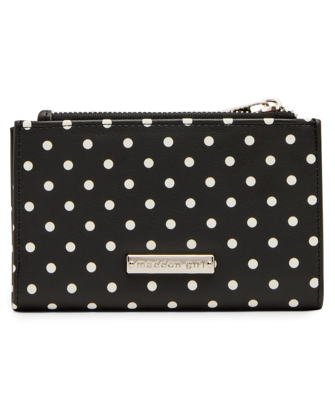 Amorrb Black Polka Dot Women's Zip Wallet – Steve Madden, view 3