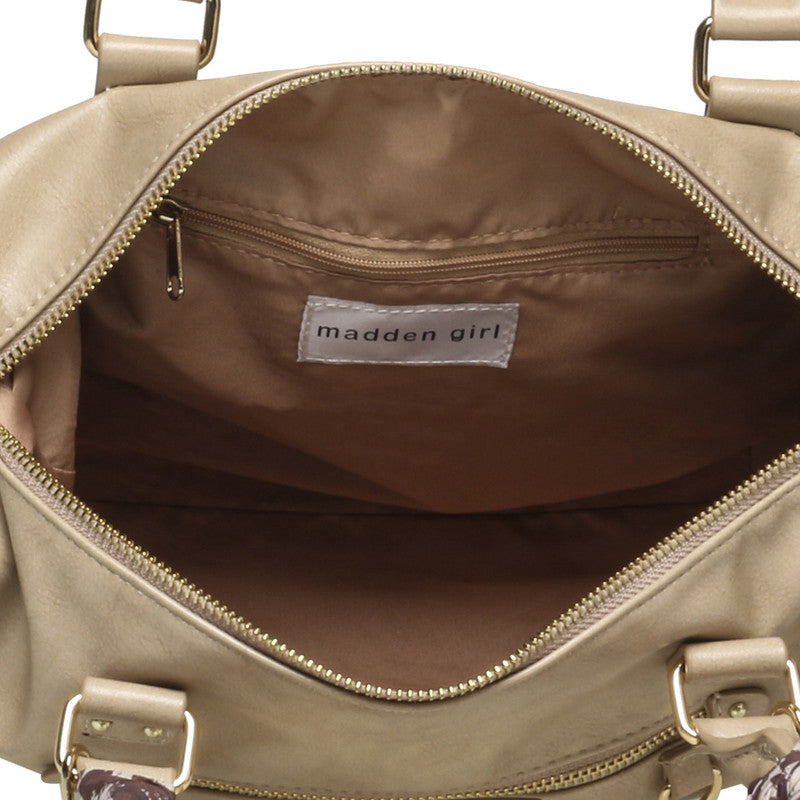 Taupe Women's Satchel Bag - view 4