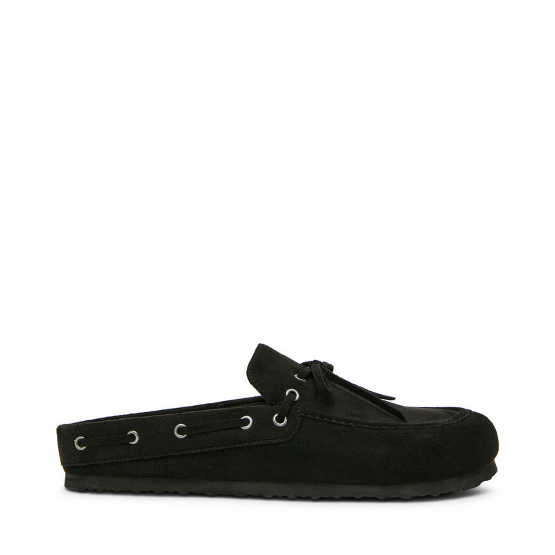 Paisleyy Black Fabric Flats Sandals – Steve Madden, view 2