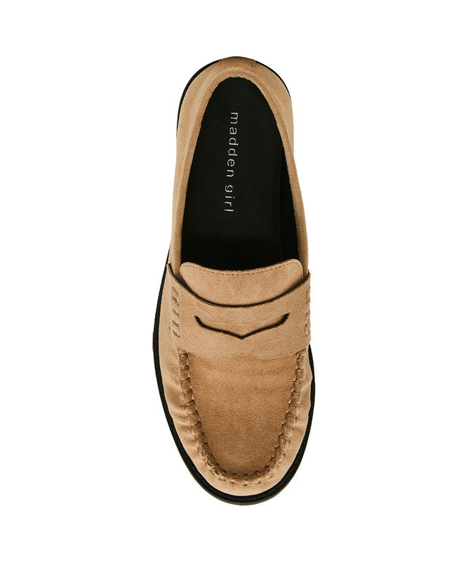 Prep Women's 27B - Sand Fabric Loafers – Steve Madden, view 5