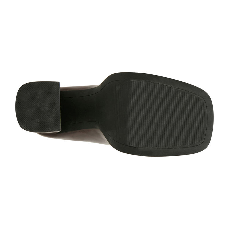 Rudyyy Women's Espresso Patent Heeled Sandals - view 5