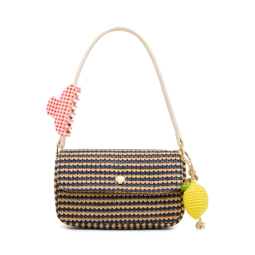 Navy Stripe Women's Shoulder Bag