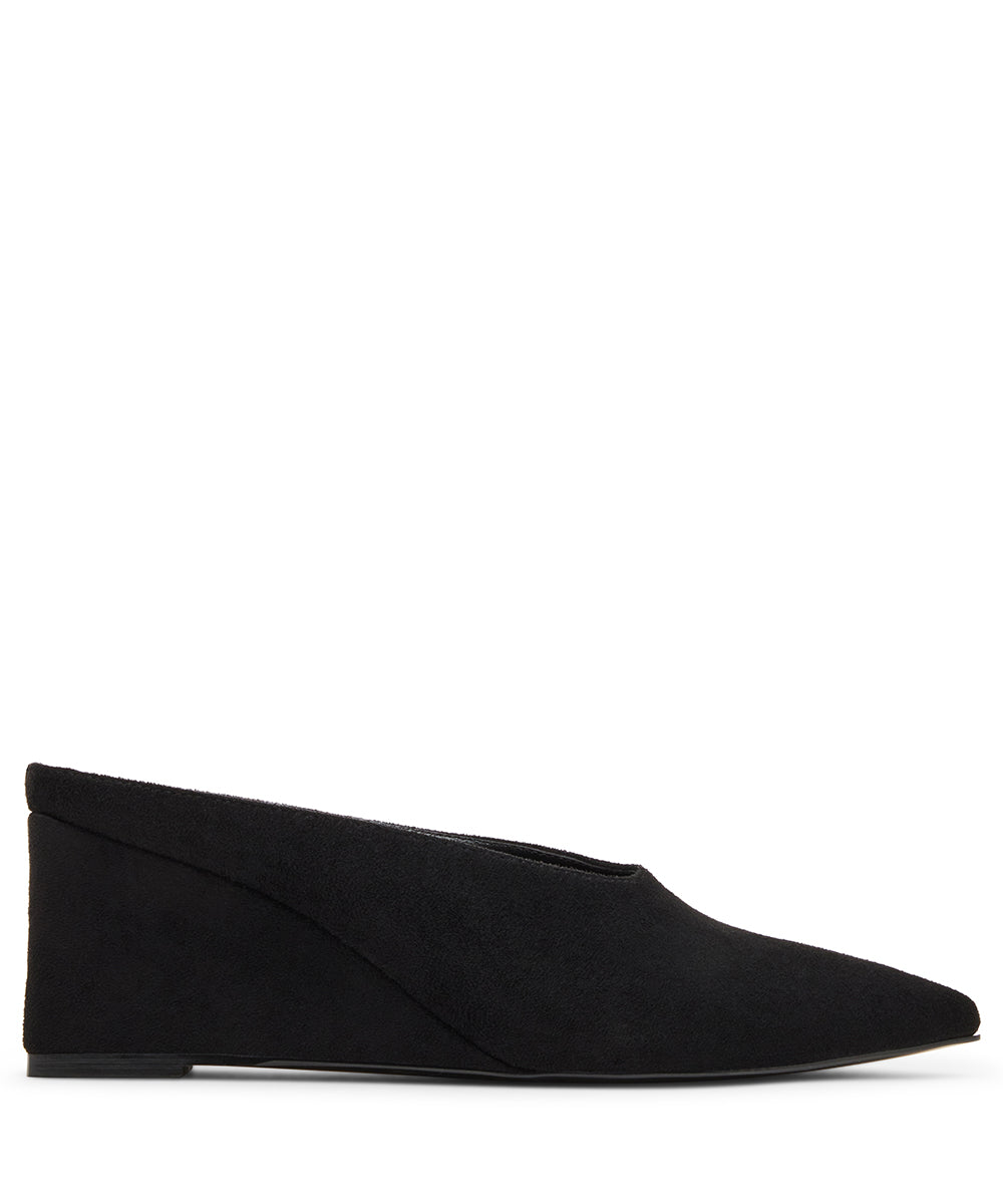Steve Madden Carousel Women's Black Flat Sandals - alternate side profile - view 4