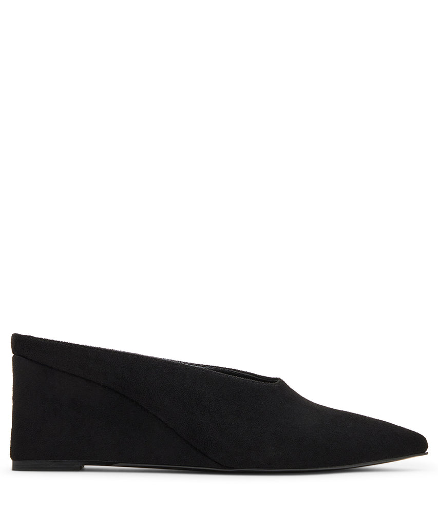 Steve Madden Carousel Women's Black Flat Sandals - alternate side profile - view 4