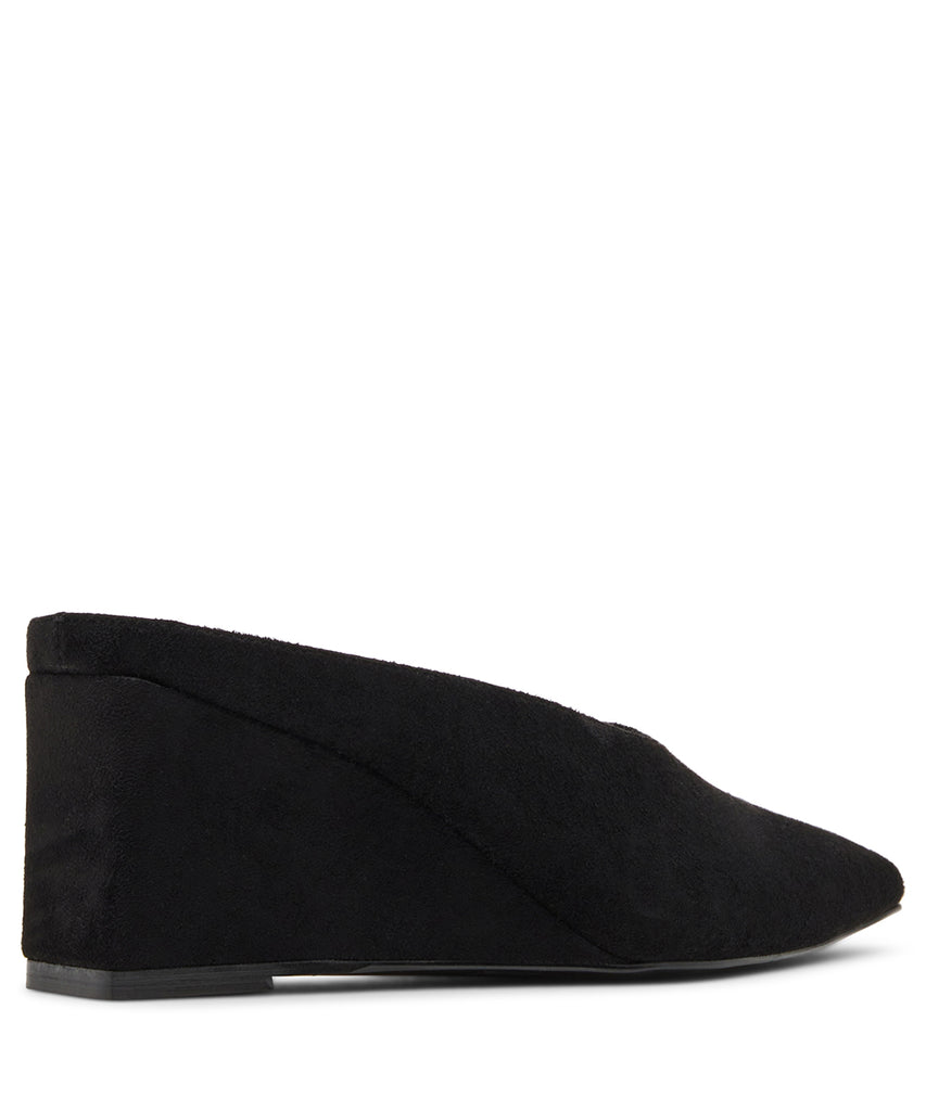 Steve Madden Carousel Women's Black Flat Sandals - opposite side profile - view 2