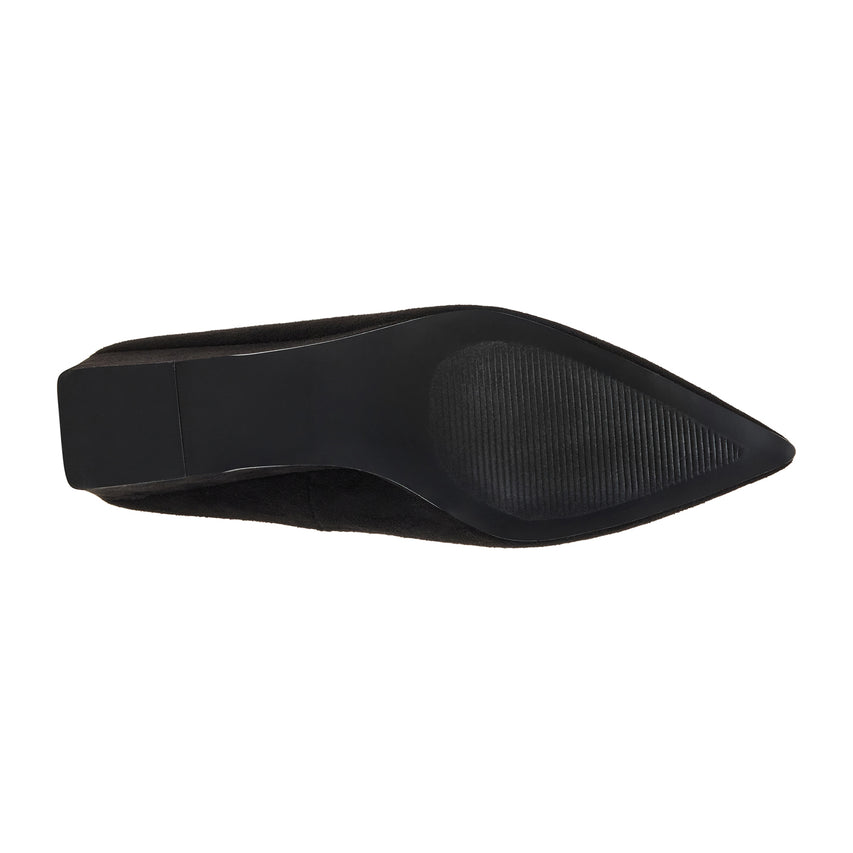 Steve Madden Carousel Women's Black Flat Sandals - outsole view