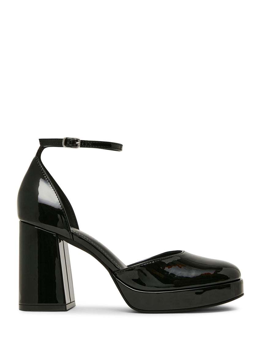 Steve Madden Desiire Women's Black Heeled Sandals - opposite side profile - view 4