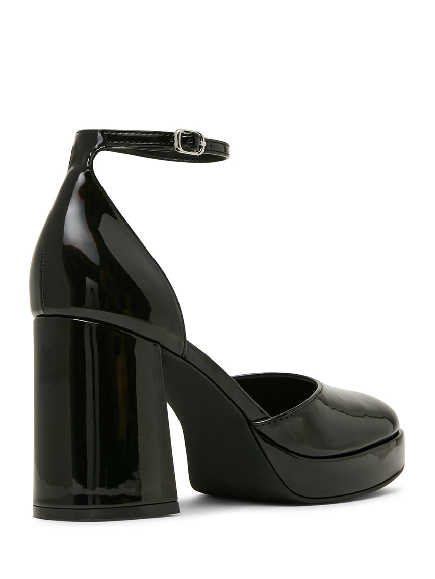 Steve Madden Desiire Women's Black Heeled Sandals - side profile - view 2