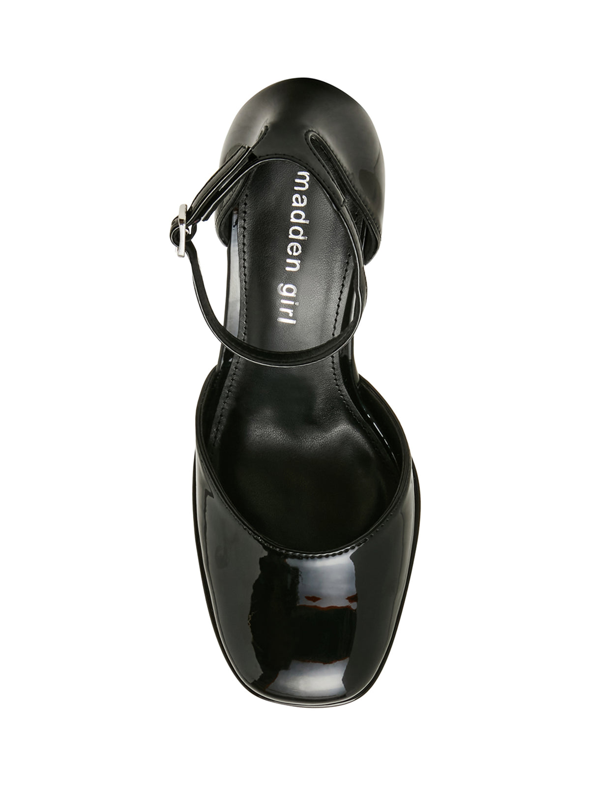 Steve Madden Desiire Women's Black Heeled Sandals - top view