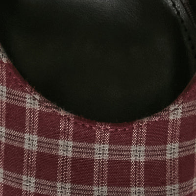 Steve Madden Desiire Women's Burgundy Heeled Sandals - pattern detail close-up - view 6