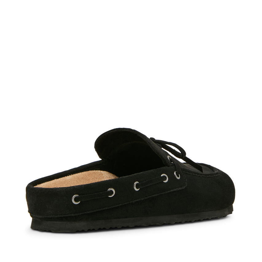 Paisleyy Black Fabric Flats Sandals - view 6