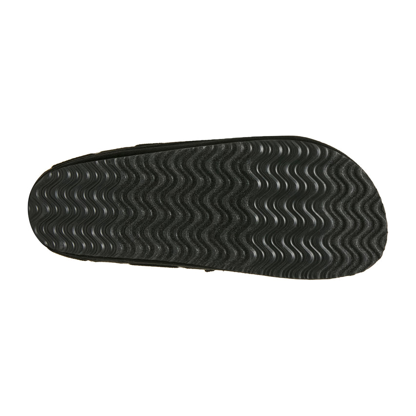Paisleyy Black Fabric Flats Sandals - view 7