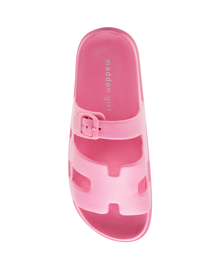 DARLIING HOT PINK FLAT SANDALS