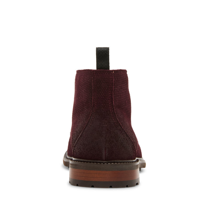 Steve Madden Maelix Men's Tan Suede Boots - rear three-quarter view