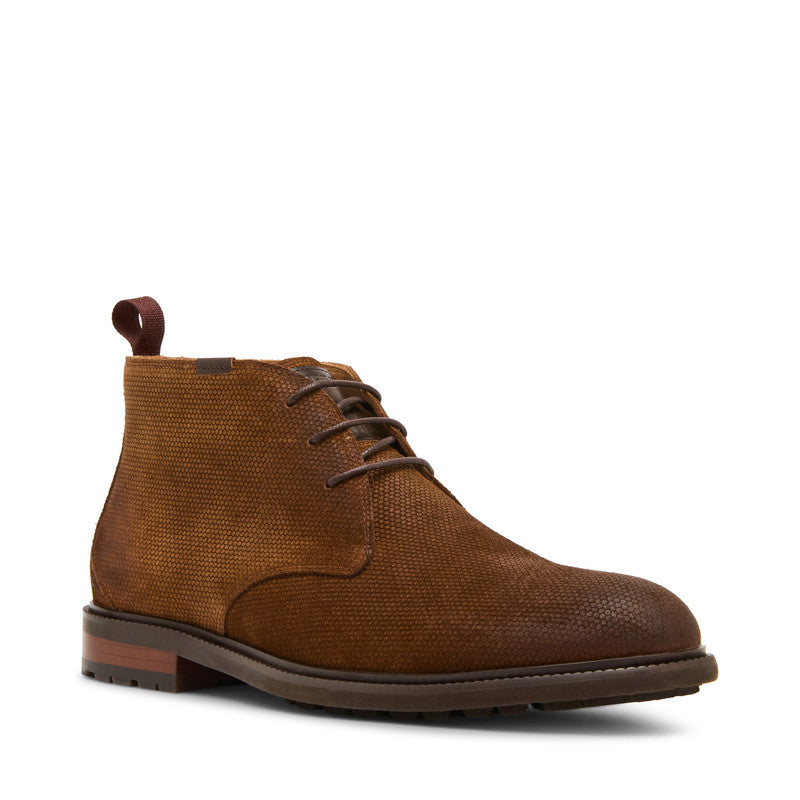 Steve Madden Maelix Men's Tan Suede Boots - top view