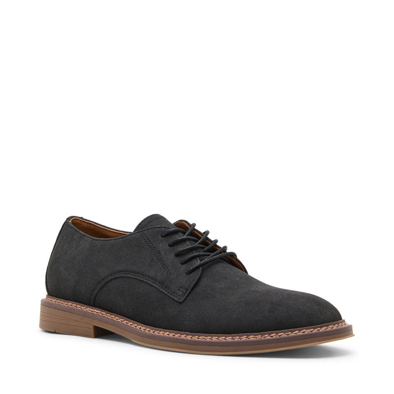 Steve Madden Mmylen Men's Black Lace-Up Shoes - front three-quarter view