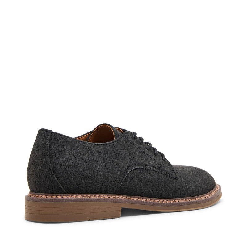Steve Madden Mmylen Men's Black Lace-Up Shoes - rear three-quarter view