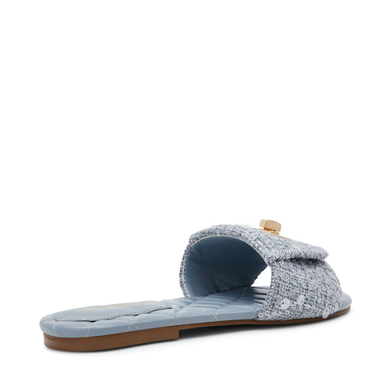 Steve Madden Moreland Women's Blue Flat Sandals - opposite side profile - view 2