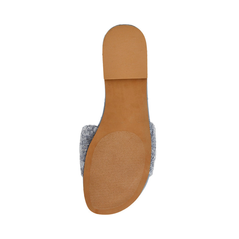 Steve Madden Moreland Women's Blue Flat Sandals - outsole view