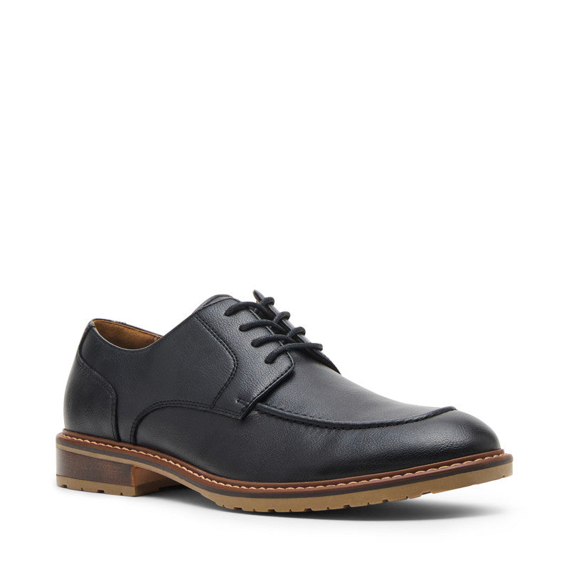 Mravius Black Men's Oxford Formal Shoes