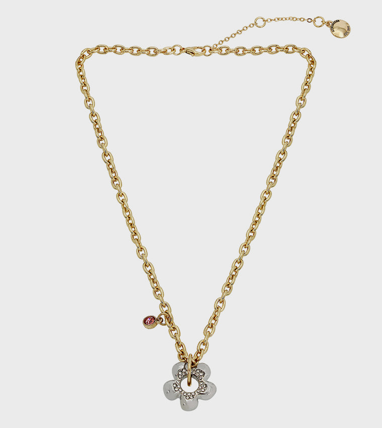 FLOWER SHORT PENDANT MULTI JEWELLERY