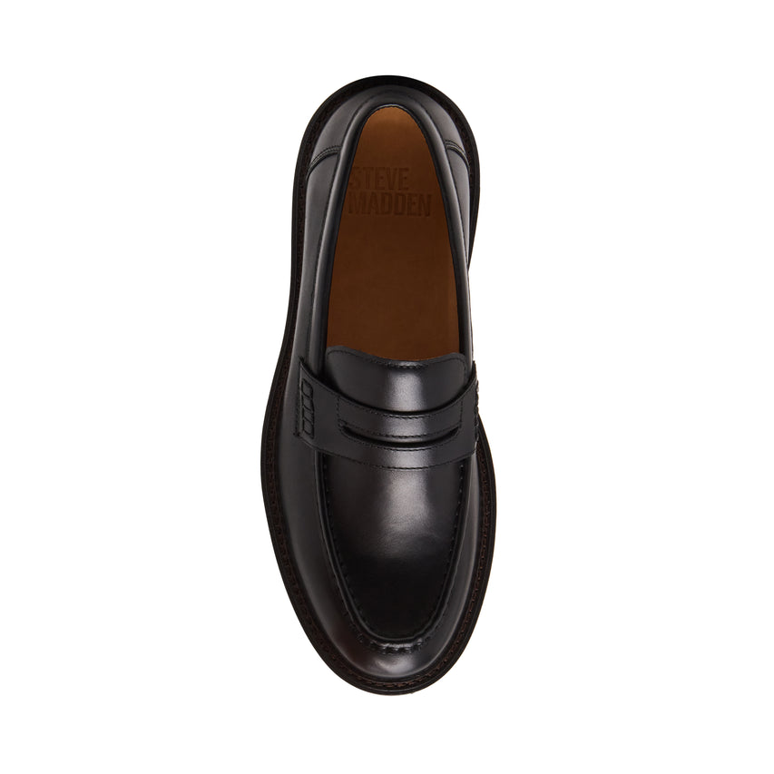 NOORDIN BLACK LOAFERS & MOCCASSINS