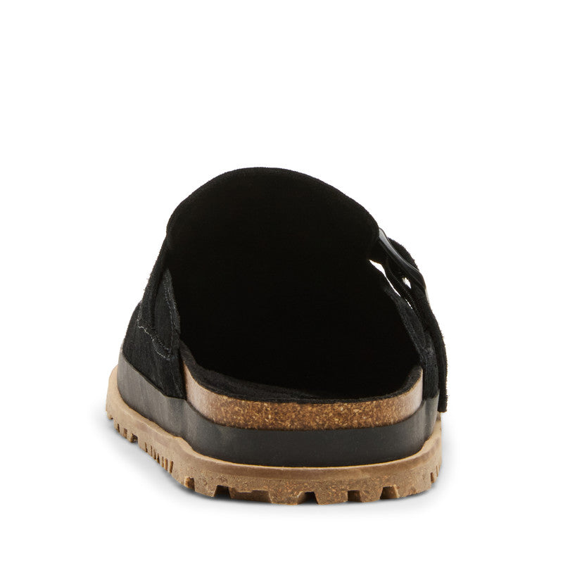 Steve Madden Odrik Men's Black Suede Sandals - rear view