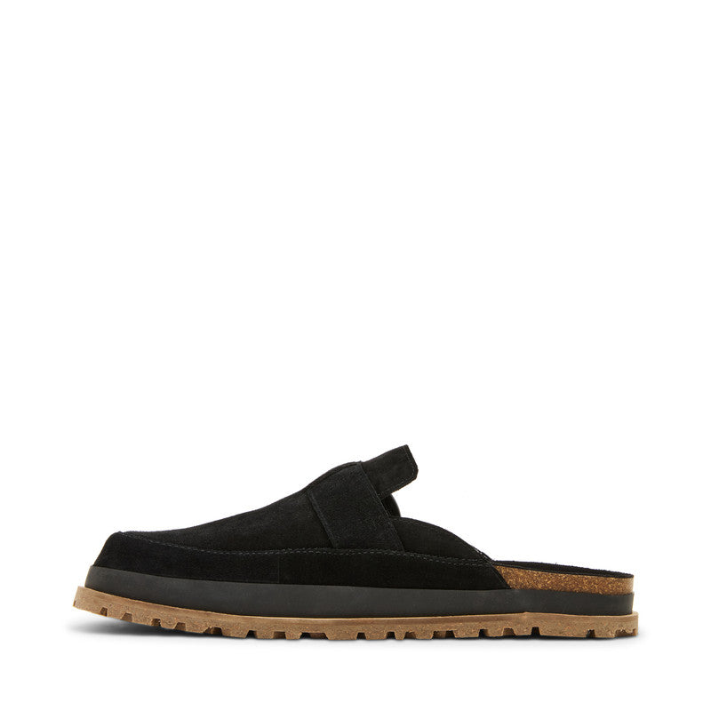 Steve Madden Odrik Men's Black Suede Sandals - opposite side profile - view 6