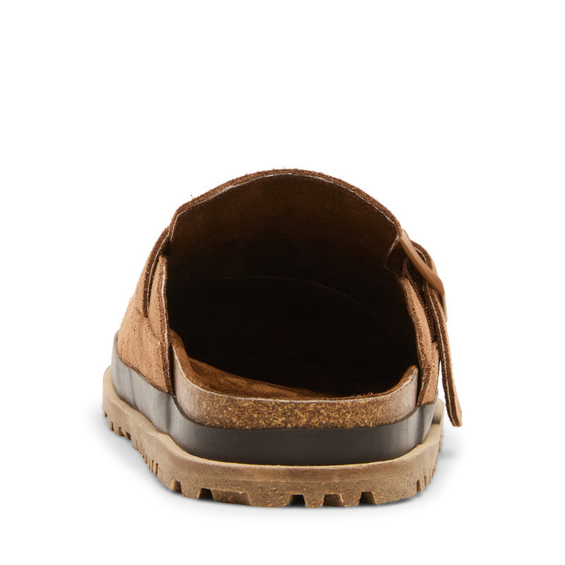 Steve Madden Odrik Men's Tobacco Suede Sandals - rear view