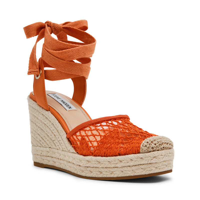 Osborn Dark Orange Women's Wedge Sandals